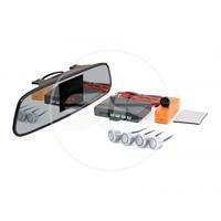 Parking sensor LED-027-4, 4 sensors with indication on the mirror, silver SVS 0380061000