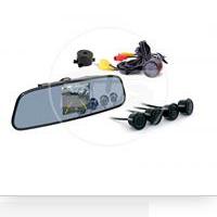 Parking sensor, rear view mirror with tft 3.5 display+camera +4 sensors 20mm tft738sc4 black SVS 0380028000